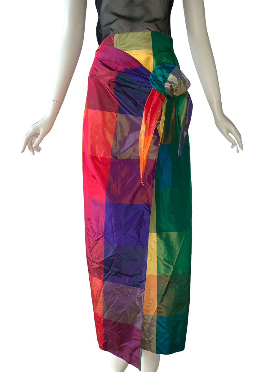 90s Chantal Thomass Changeable Taffeta Bustle Skirt product image