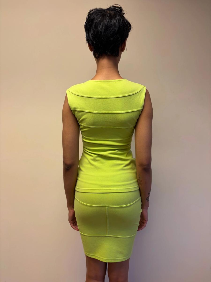 80s Claude Montana Lime Green Seamed Set product image