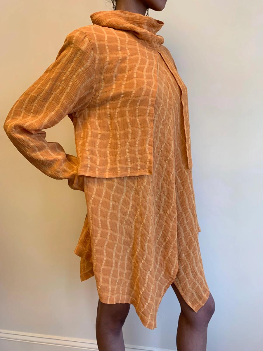 1980s Takezo Orange Tunic Minidress  product image