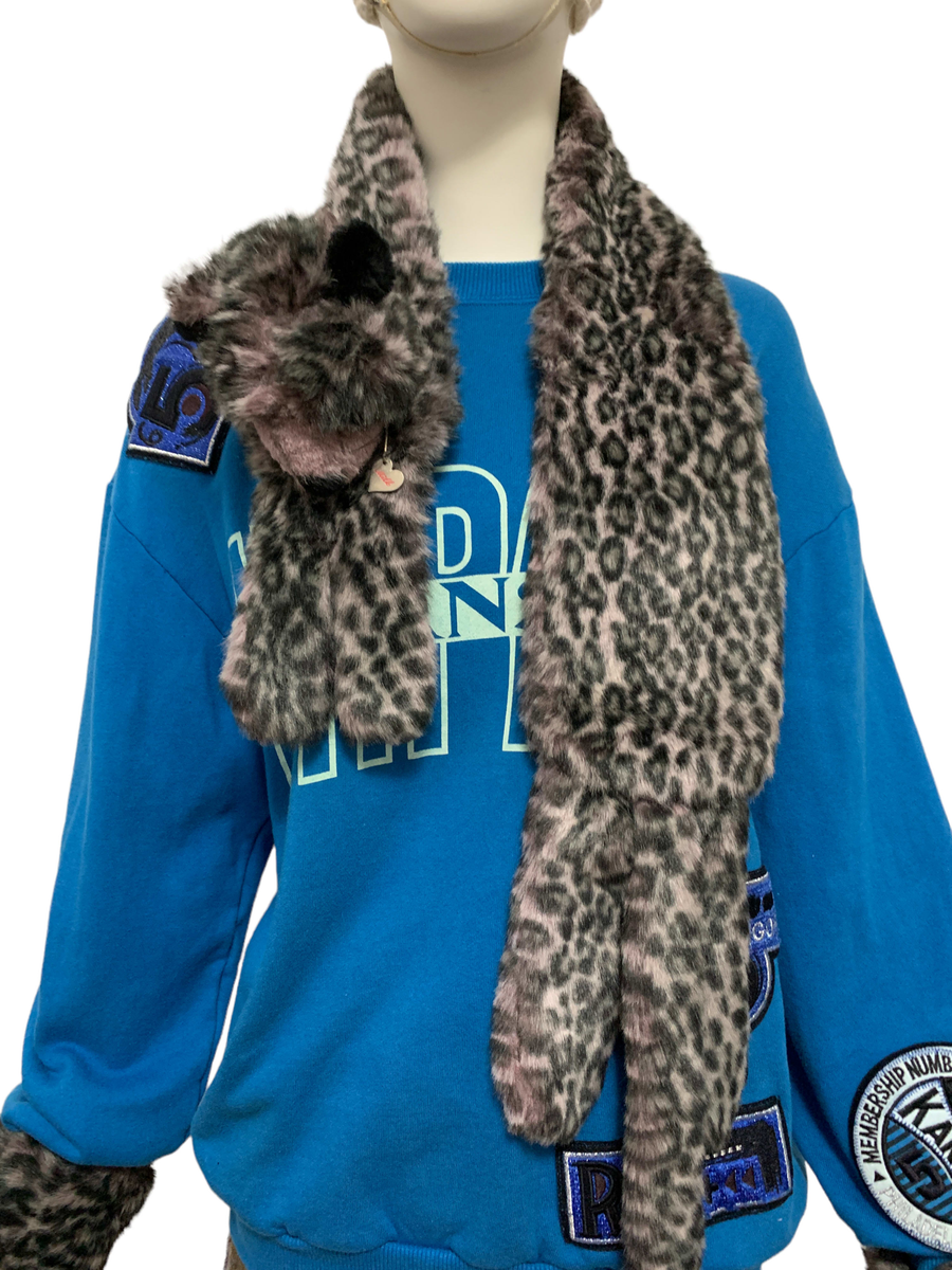 MILK Cheetah Faux Fur Scarf and Arm Warmers product image