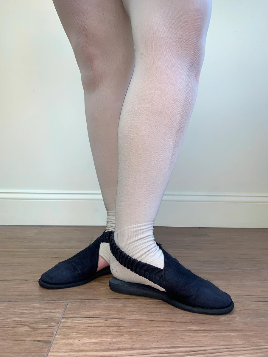 80s IS Issey Miyake Asymmetrical Slipper Shoes product image