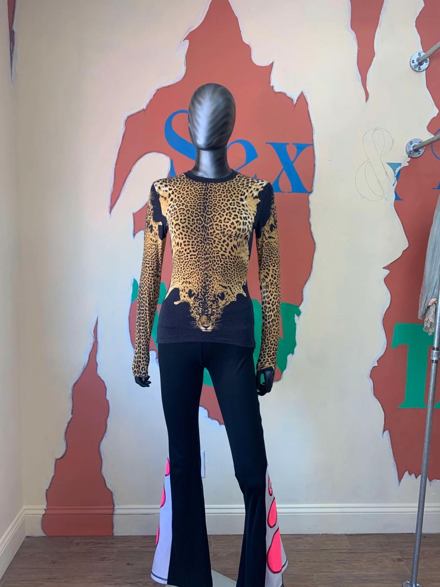 Jean Paul Gaultier Trompe L'oeil Leopard Pelt Top product image