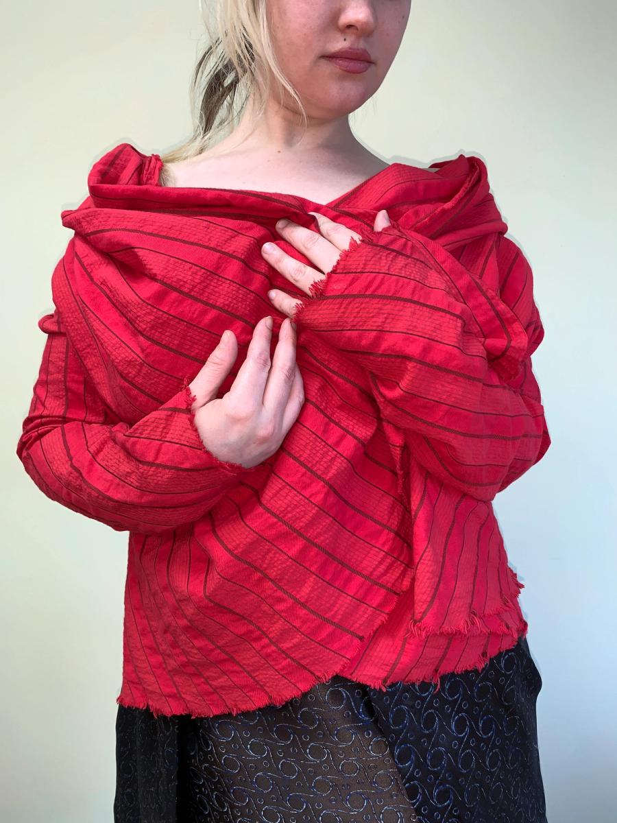 Vivienne Westwood Anglomania Seersucker Shawl Jacket product image