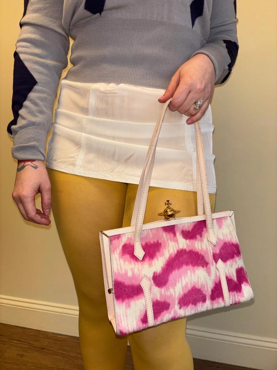 90s Vivienne Westwood Pink Cowhide Purse product image