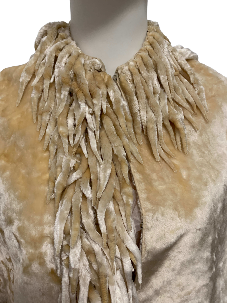 1880s Velveteen Mantle with Icicle Fringe product image