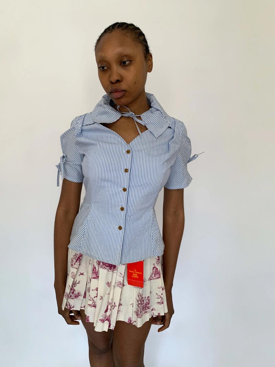 Vivienne Westwood Striped Tie Blouse product image