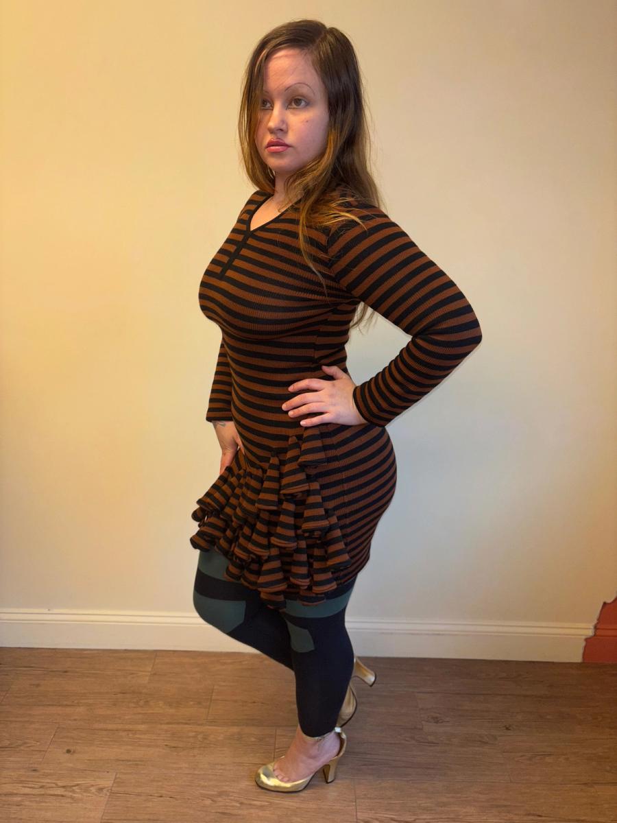 1980s Dorothée Bis Knit Dimensional Dress product image