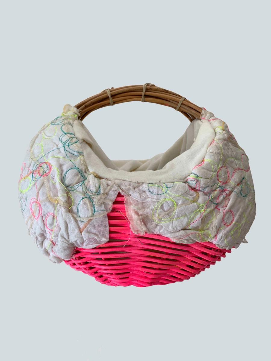 Hot Pink Yoshiko Mini Basket Purse