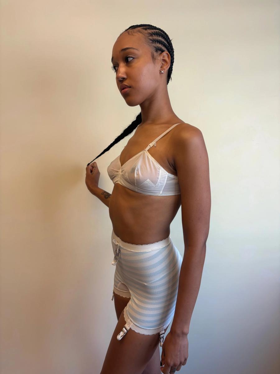 1950s French Bullet Bra with Jagged Design product image