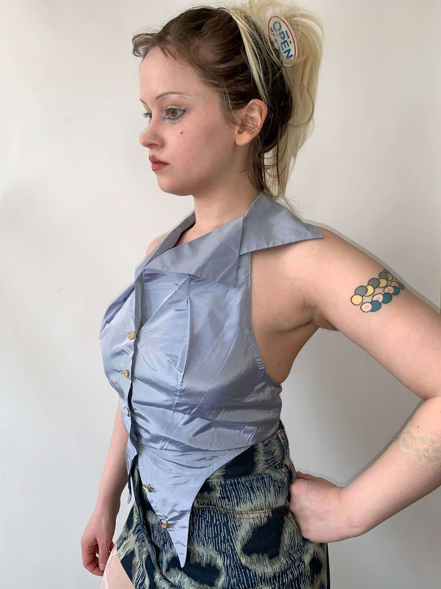 90s Vivienne Westwood Taffeta Halter product image