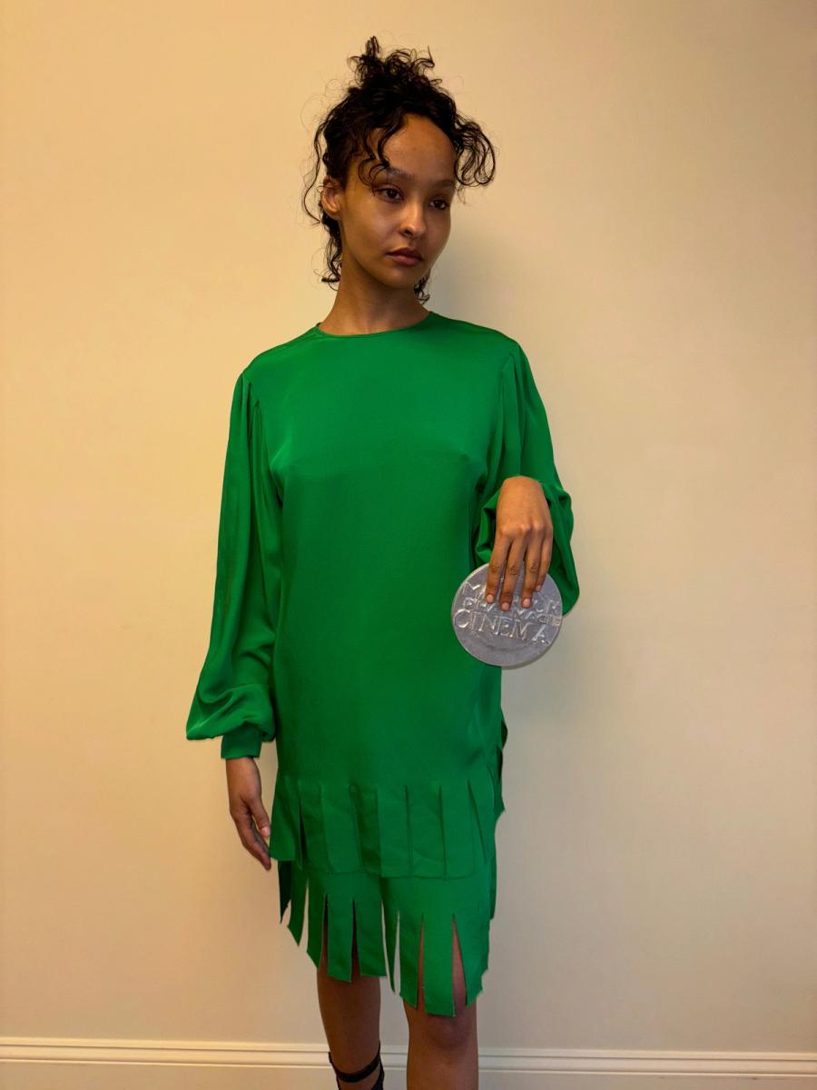 80s Tarquin Ebker Green Fringe Set