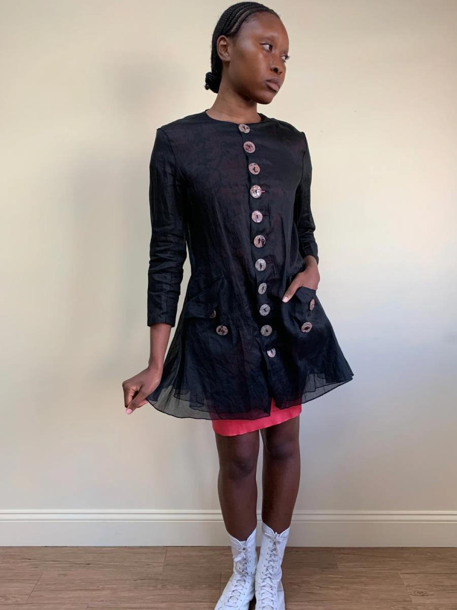 Jean Paul Gaultier Spring 1994 Sheer Jacket Dress product image