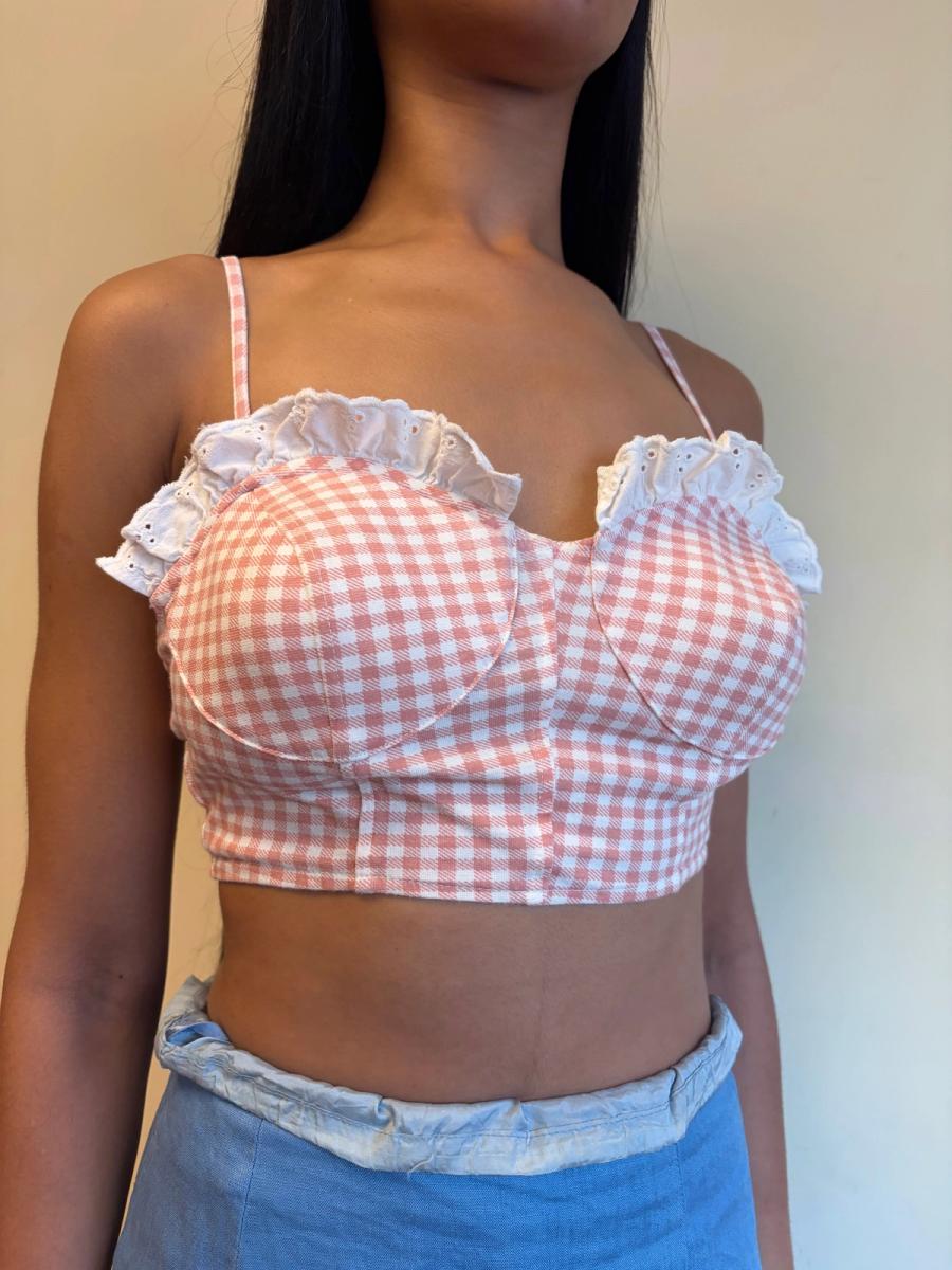 Simon Azoulay Gingham Bustier  product image
