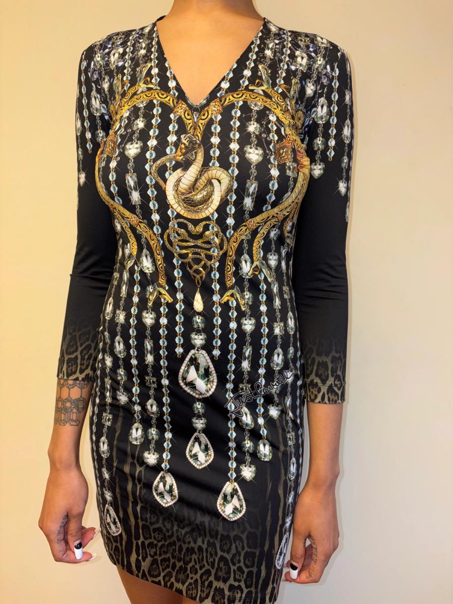 Cavalli Snake Print Bodycon Dress product image