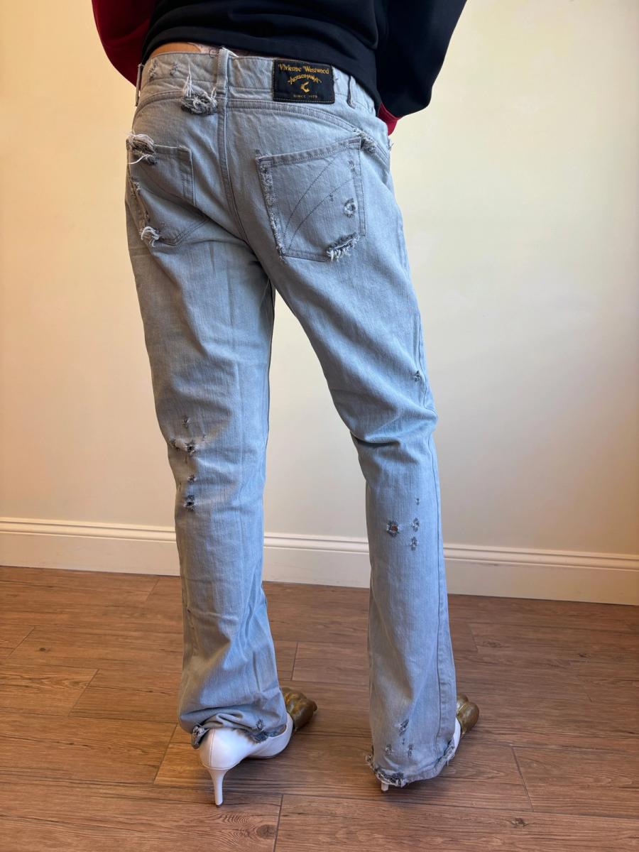 90s Vivienne Westwood Anglomania Distressed Jeans product image