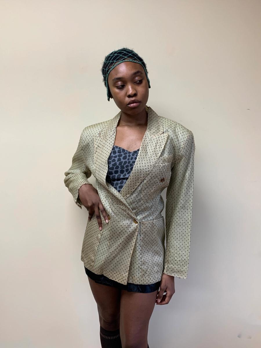 1980s Jean- Paul Gaultier Pour Gibo Flocked blazer product image