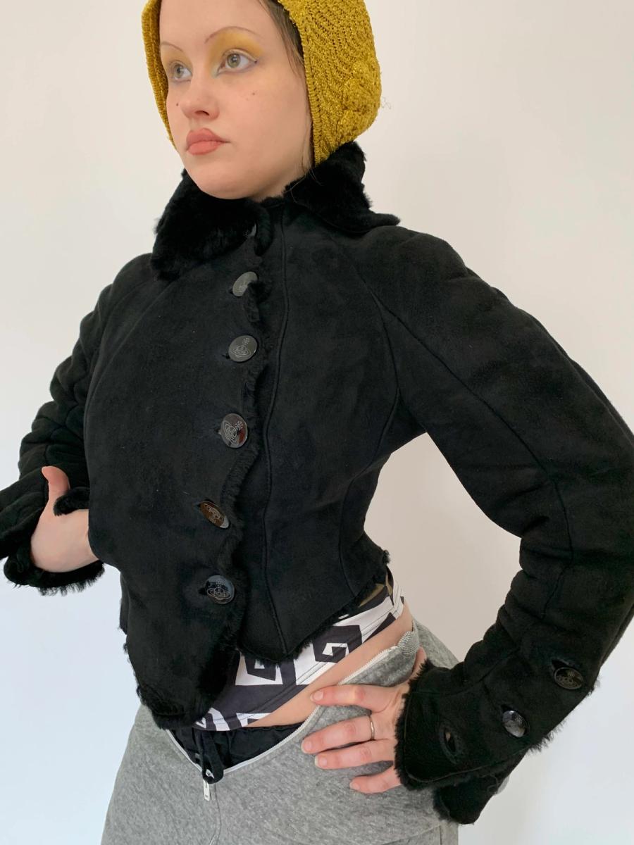 90s Vivienne Westwood Shearling Jacket product image