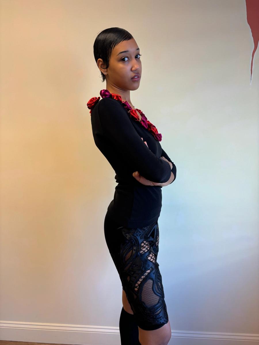 KTZ Trapunto Cutout Bike Shorts product image