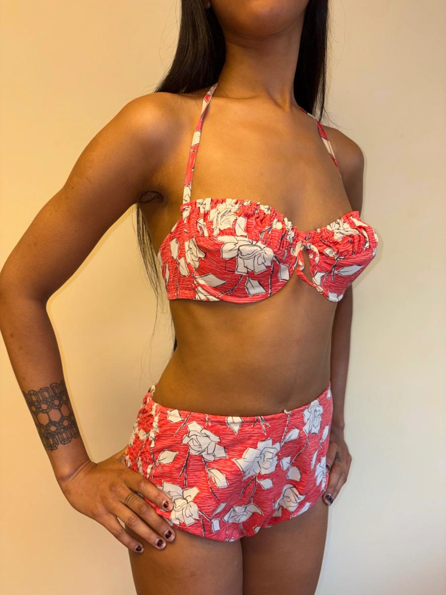 1950s Rose Print Bikini product image