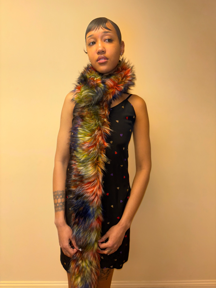Tsumori Chisato Rainbow Faux Fur Scarf product image
