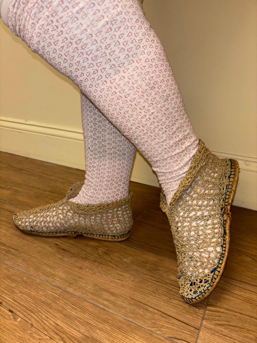 Antique French Woven Beach Shoes  product image