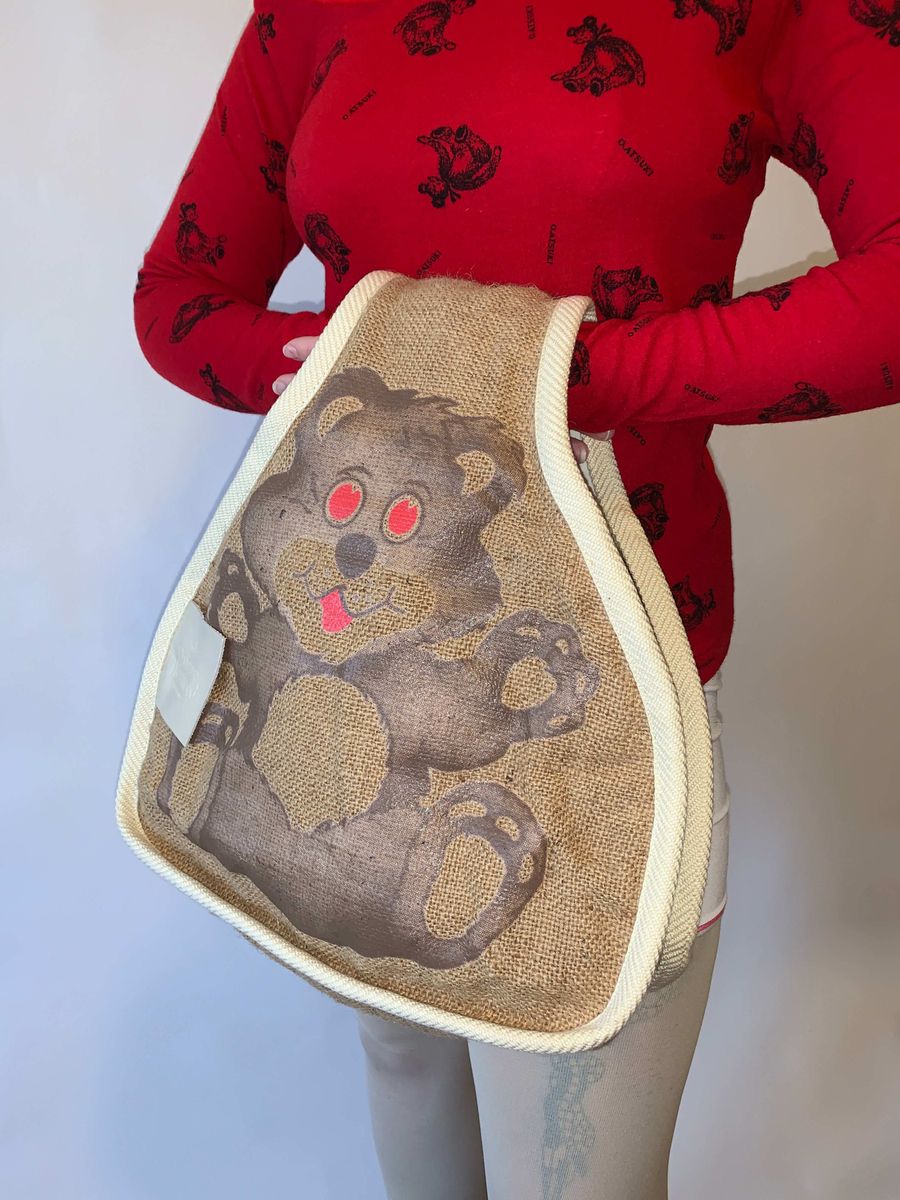 Vivienne Westwood Teddy Bear Burlap Purse product image