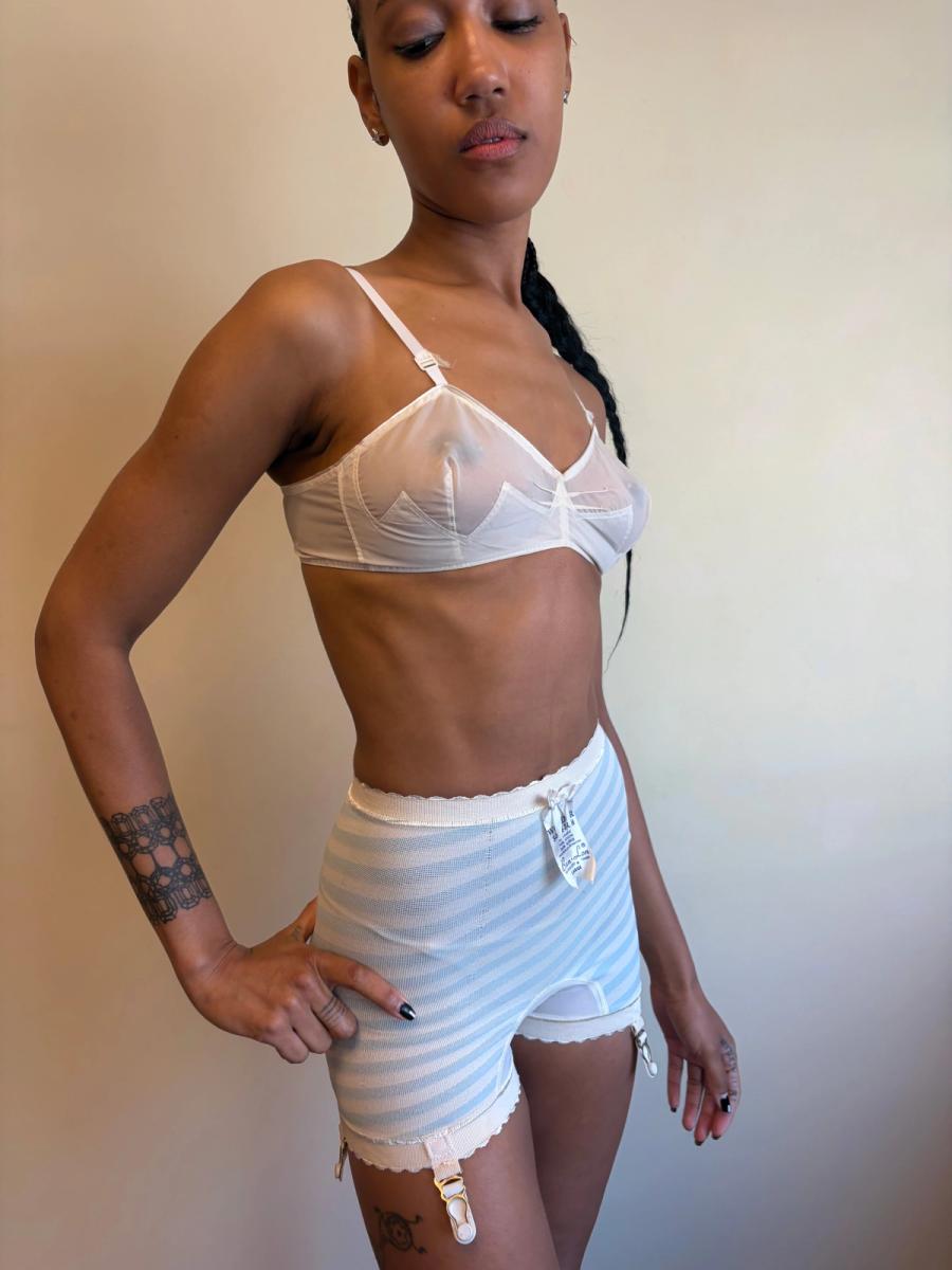 1950s French Bullet Bra with Jagged Design product image
