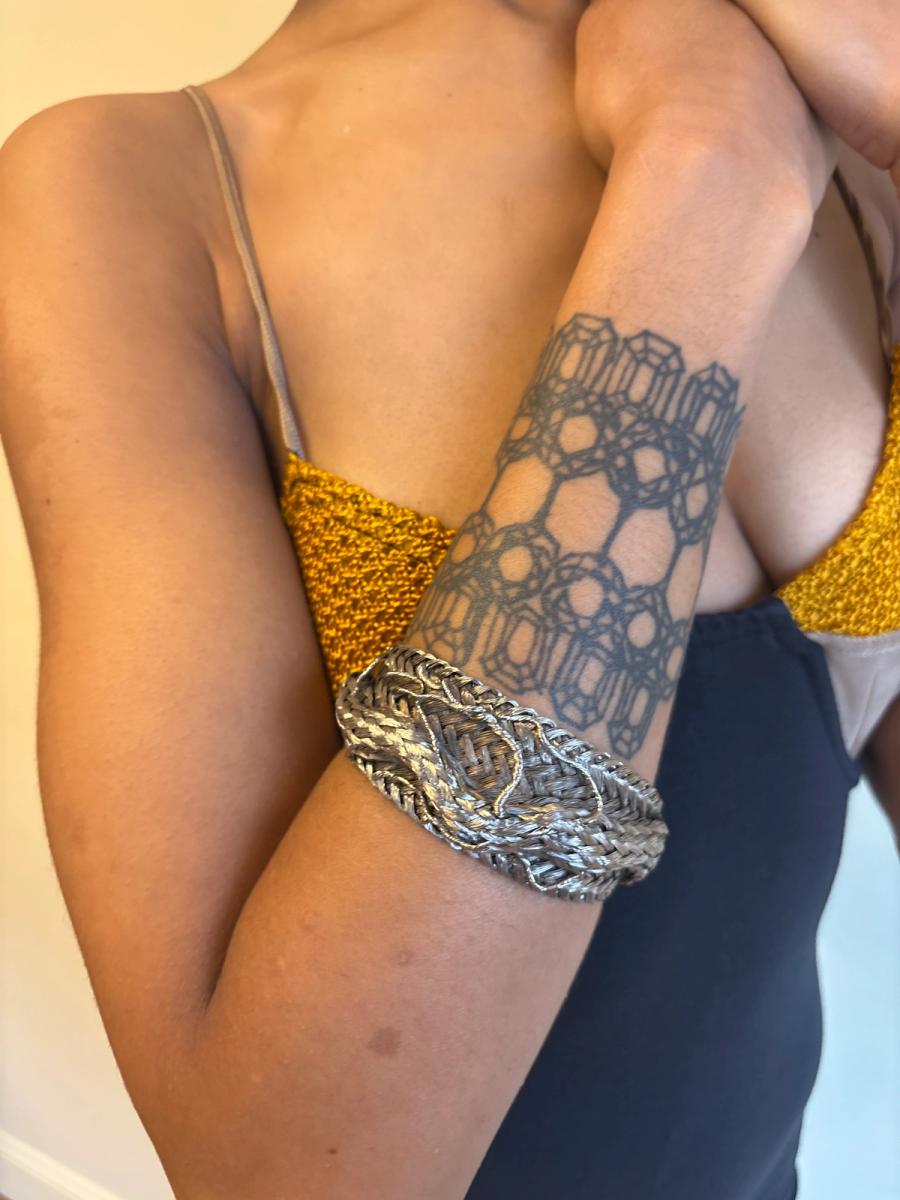 Rare Simon Azoulay Braided Metal Bracelet product image