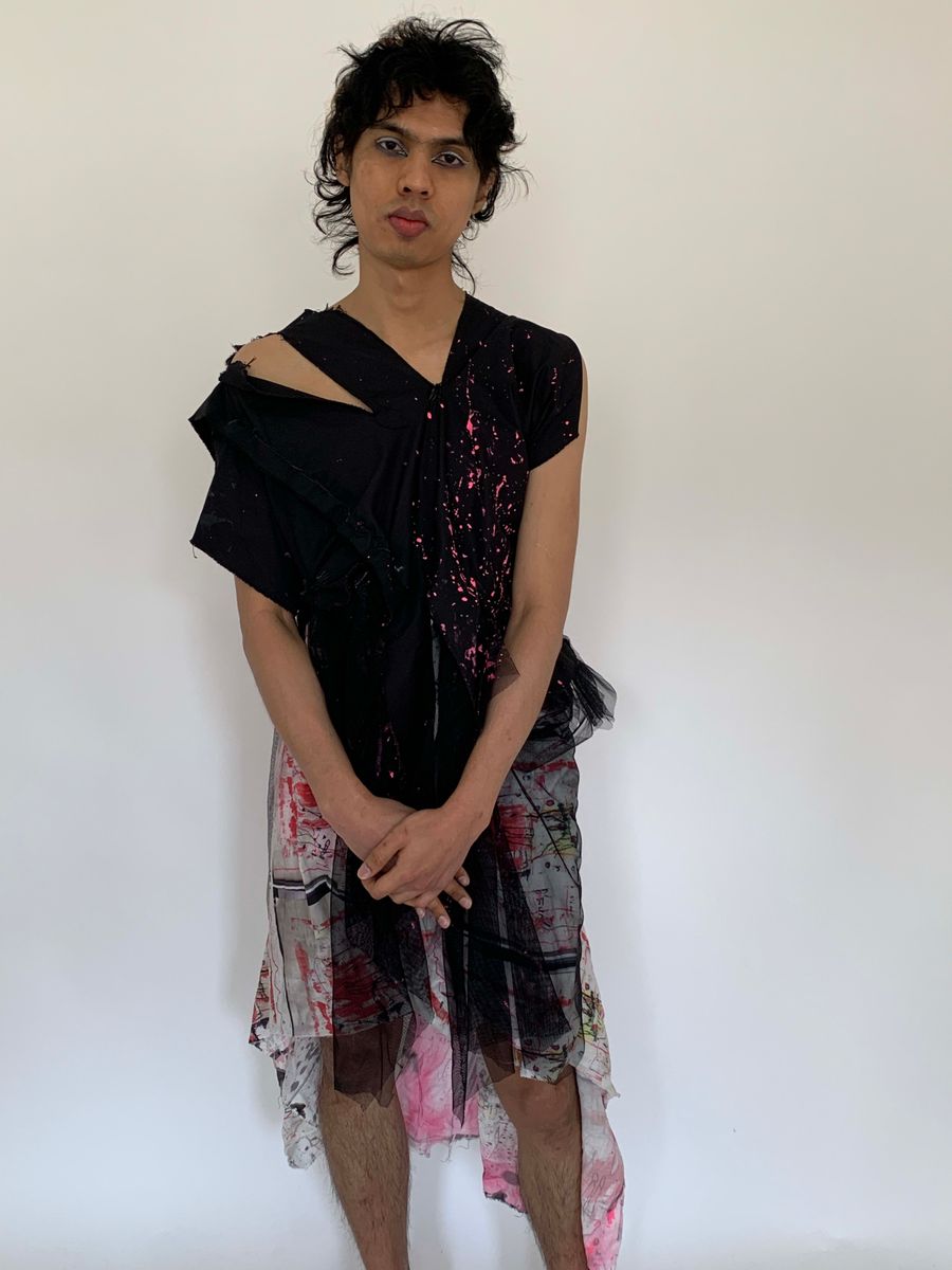 Hisui Asymmetrical Splatter Gown product image