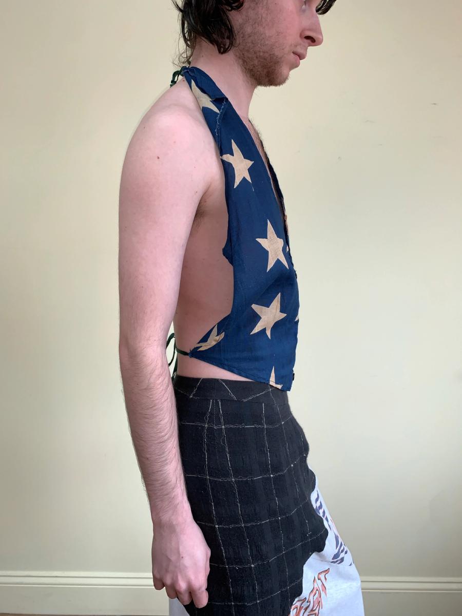 1930s Star Print Halter Top product image