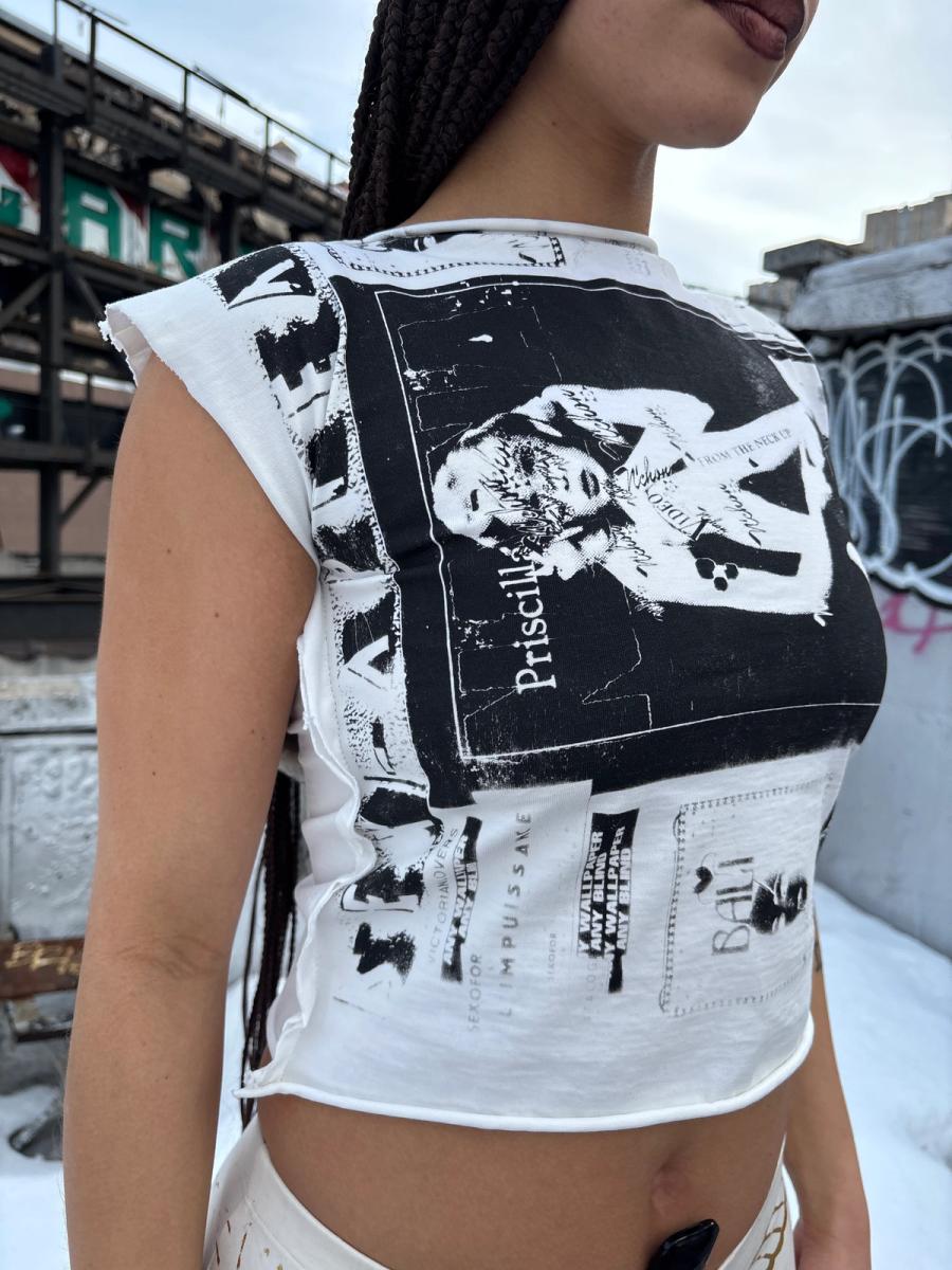 NANA Detachable Fur Tee 1  product image