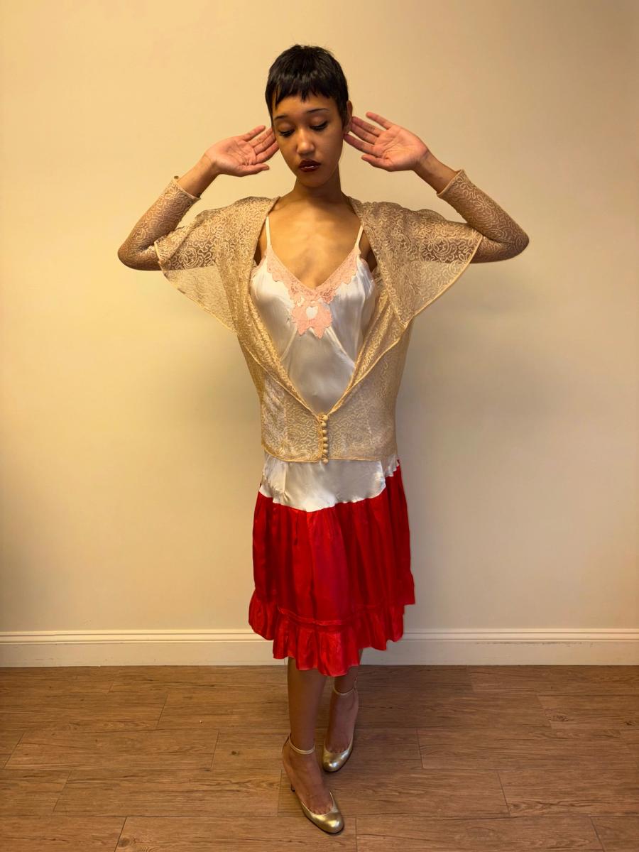 1920s Gold Lace Jacket product image