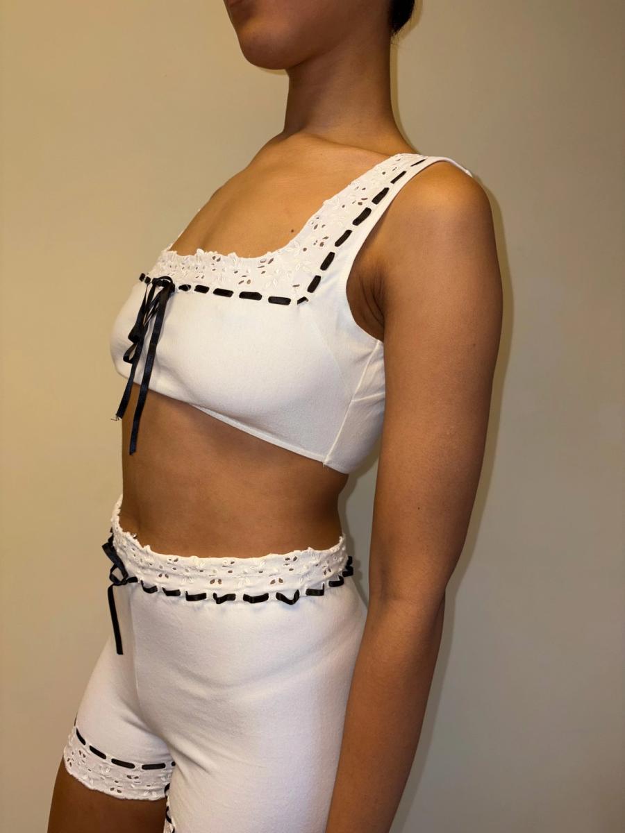 Spring/Summer 1992 Chantal Thomass Eyelet Ensemble product image