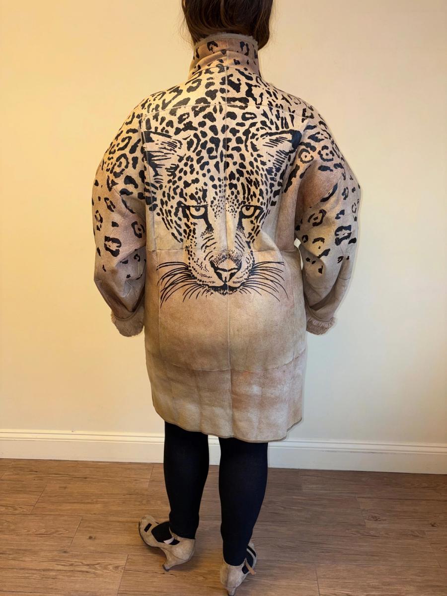 80s Krizia Painted Leopard Jacket product image