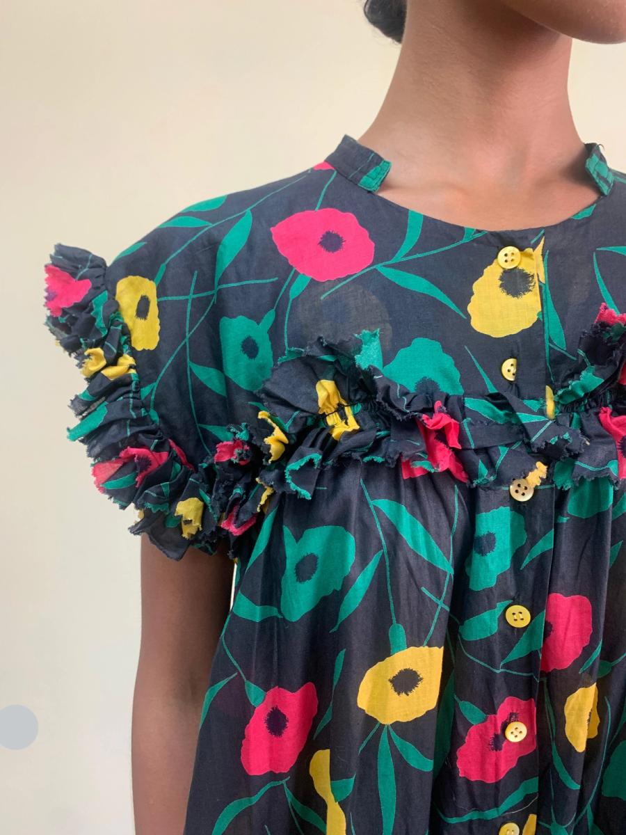 80s Chantal Thomass Poppy Print Jumpsuit product image
