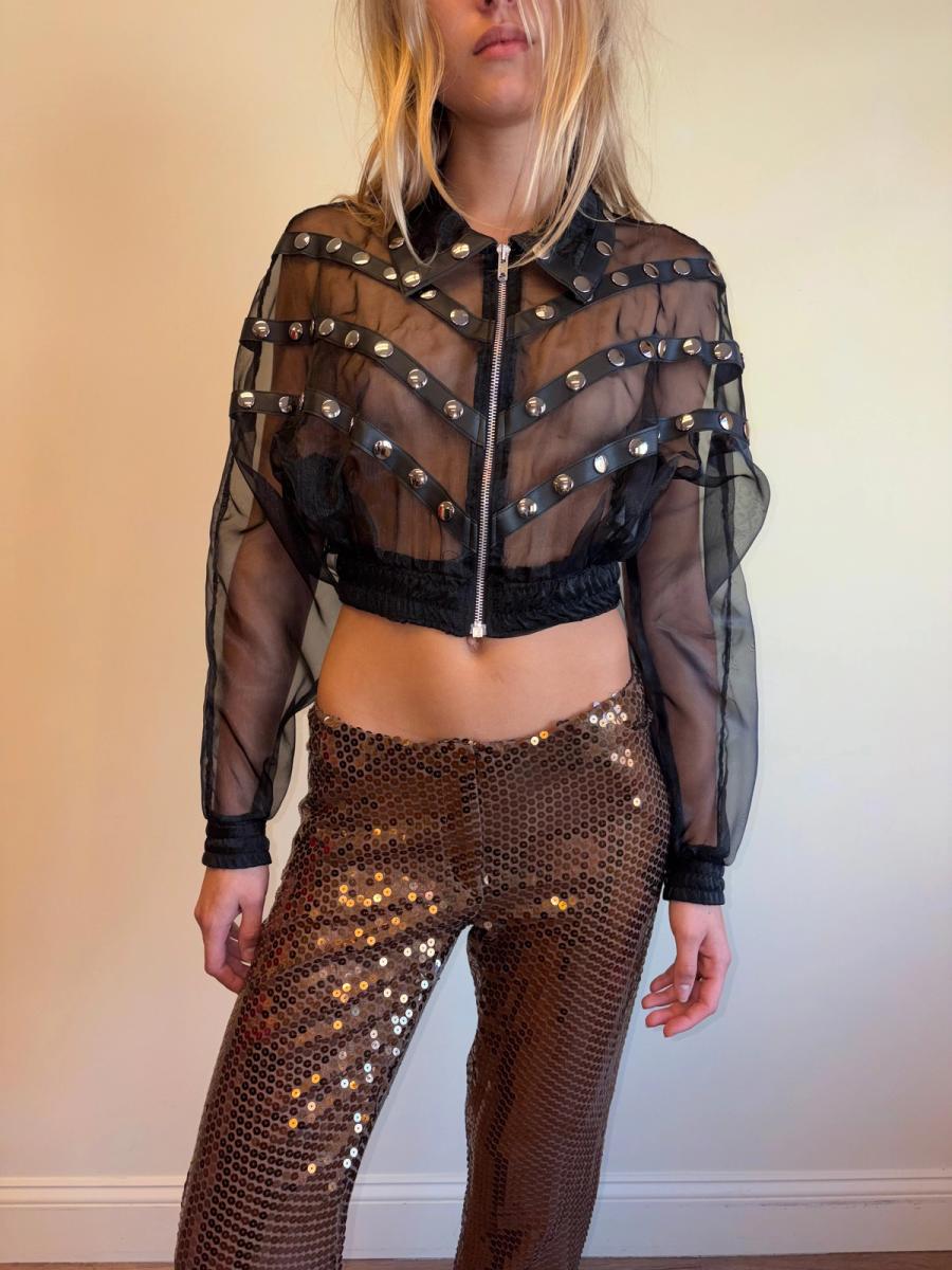 80s Romeo Pour Juliette Sheer Jacket with Studs product image