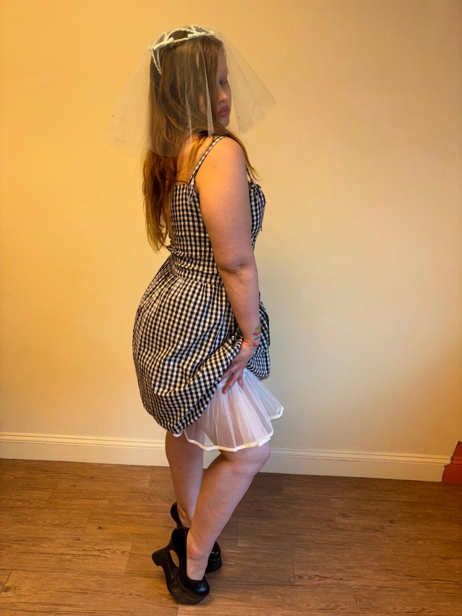 Vintage French Gingham Dress product image