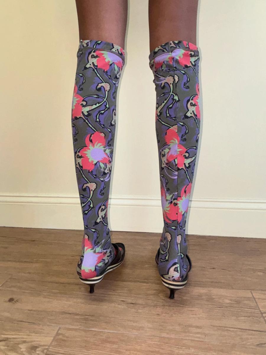 Vivienne Westwood 'Cut, Slash, & Pull' Print Socks product image