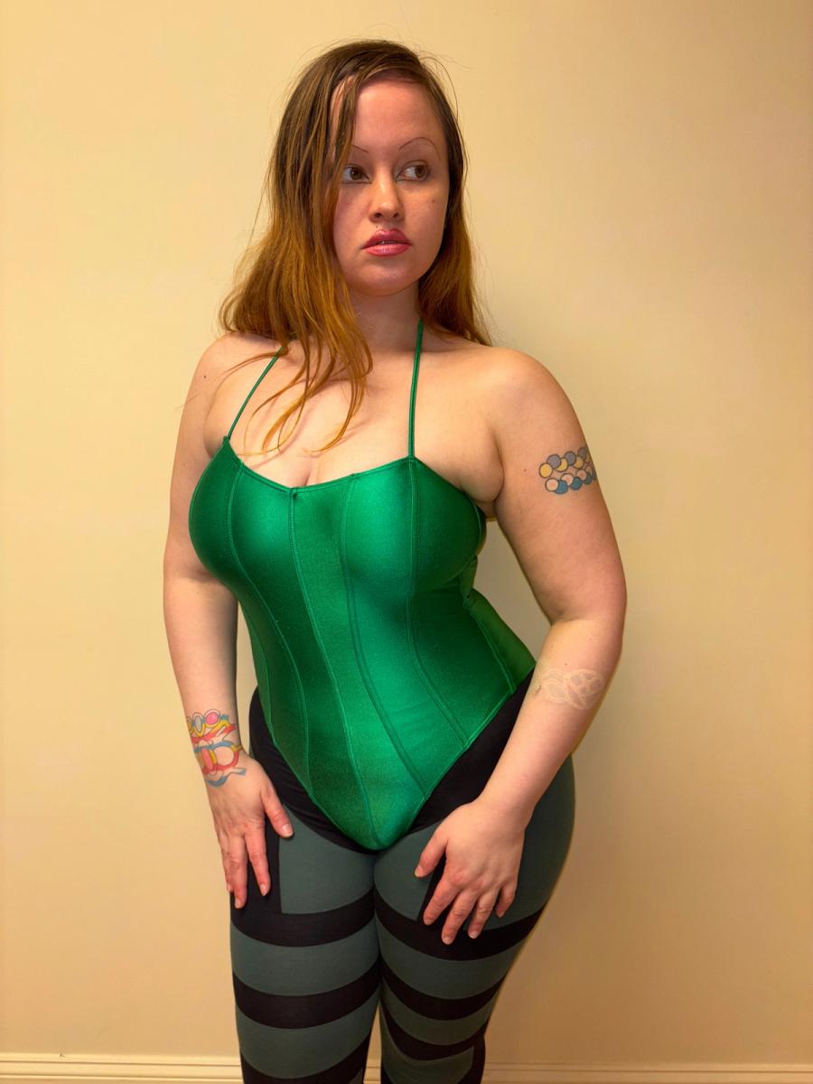 80s Chantal Thomass Green Swimsuit product image