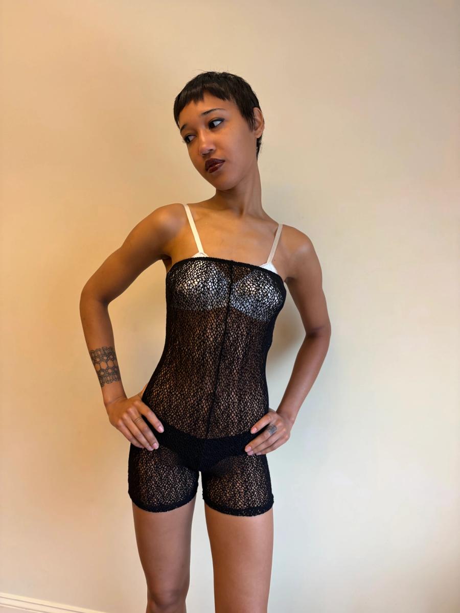 Vintage Dolce & Gabbana Strapless Mesh Bodysuit  product image