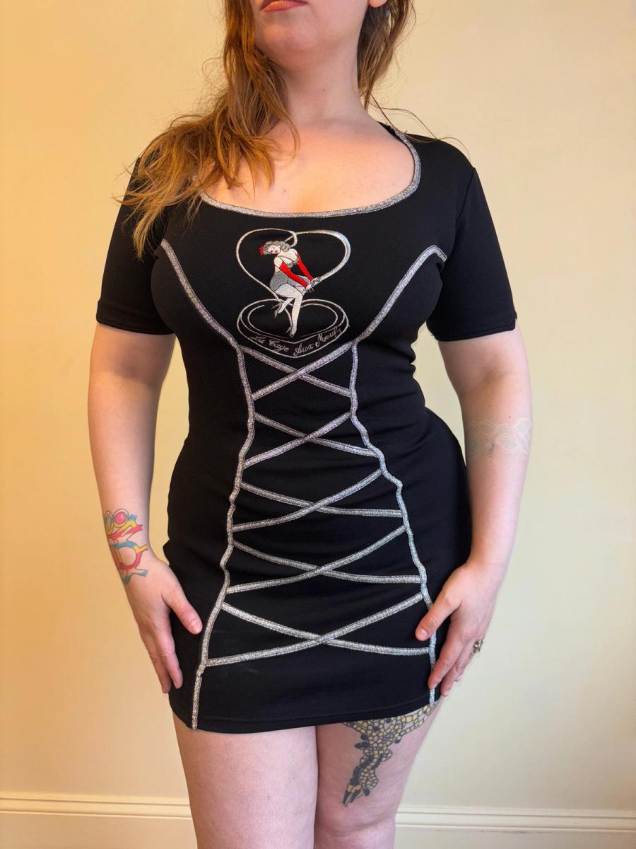 90s La Cage Aux Meufs Lace Up Dress product image