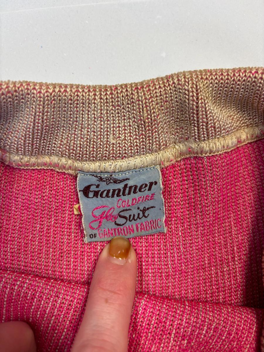 1940s "Coldfire Glo-Suit" Knit Bathing Suit product image