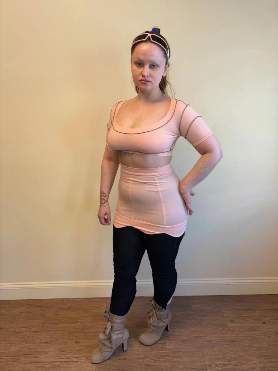 Pam Hogg Baby Pink Scalloped Set product image