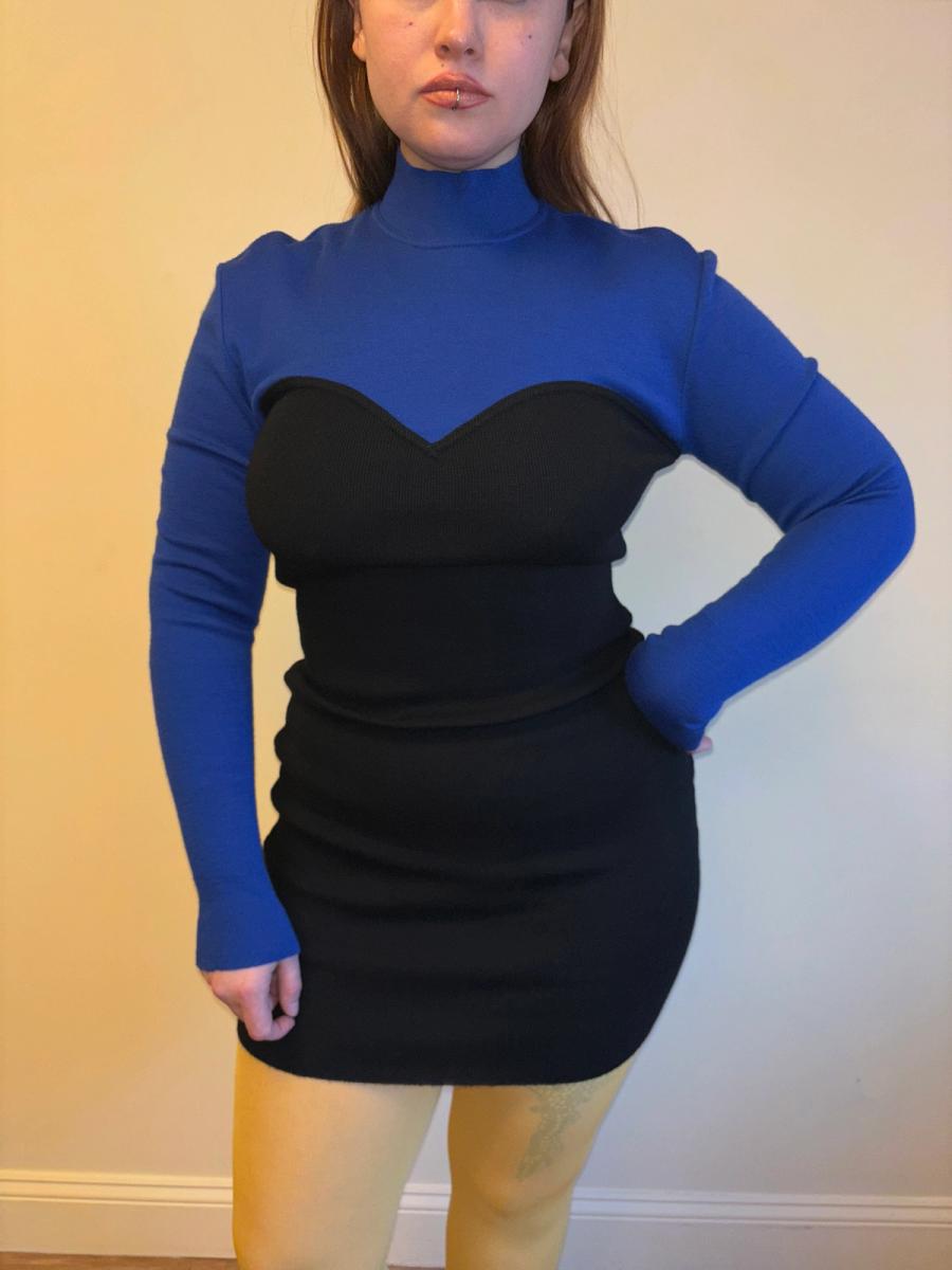 Chantal Thomass Suite Blue Sweetheart Illusion Dress  product image