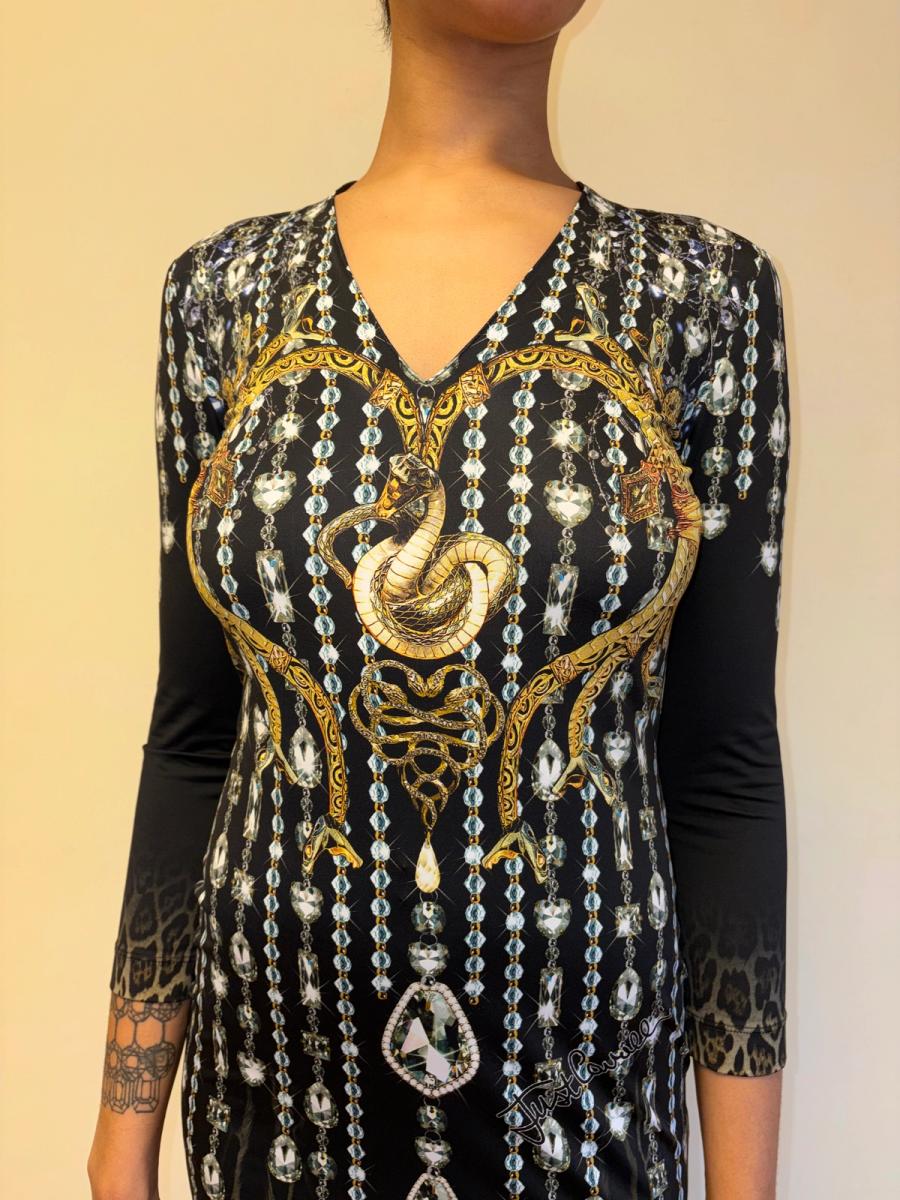 Cavalli Snake Print Bodycon Dress product image