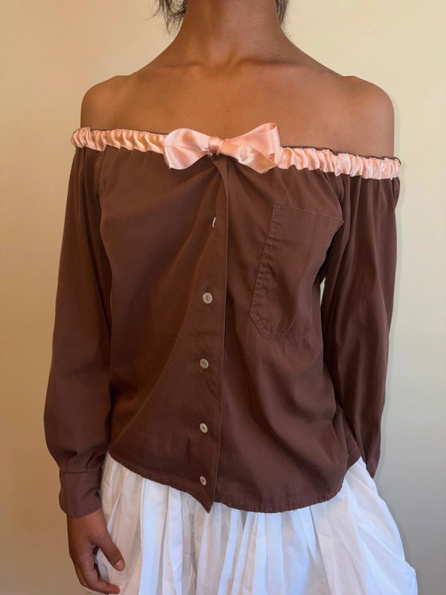 1980s Gaultier Gibo Shoulder-Baring Top product image