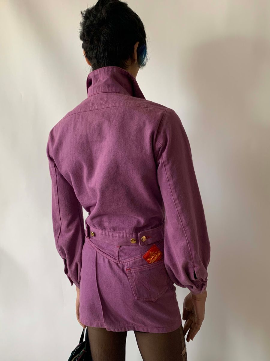 90s Vivienne Westwood Fuschia Denim Set product image
