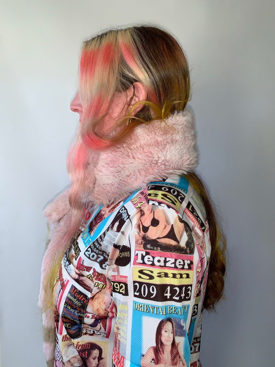 MILK Faux Fur Pink Animal Scarf product image