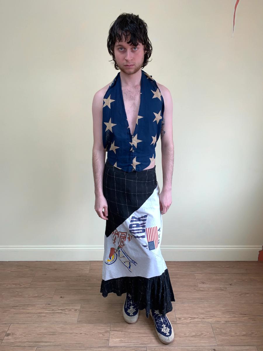 1930s Star Print Halter Top product image