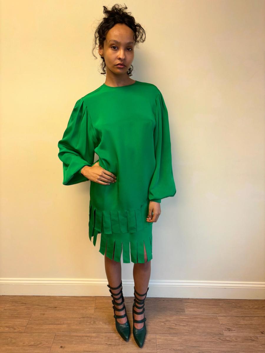 80s Tarquin Ebker Green Fringe Set product image